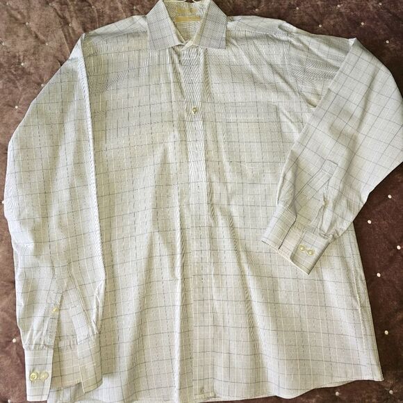 MICHAEL Michael Kors Mens Dress Shirt L, 16 1/2 36-37 - Picture 1 of 10